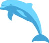 Blue Dolphin Clip Art